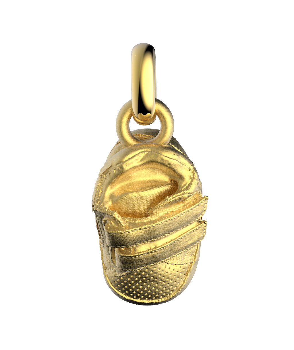 Gold-Plated Baby Shoe Pendant