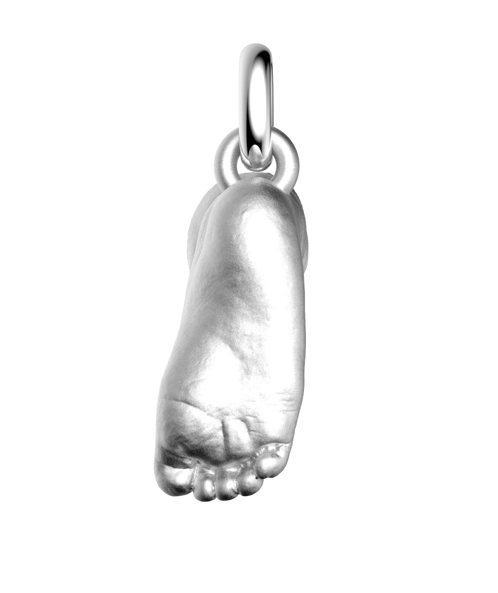 Silver Foot Pendant