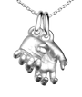 Gold-Plated Feet Necklace