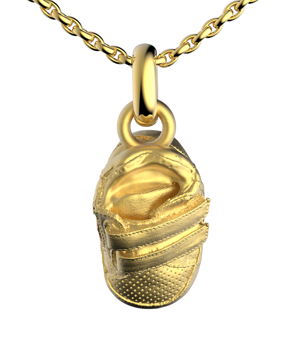 Gold-Plated Baby Shoe Necklace