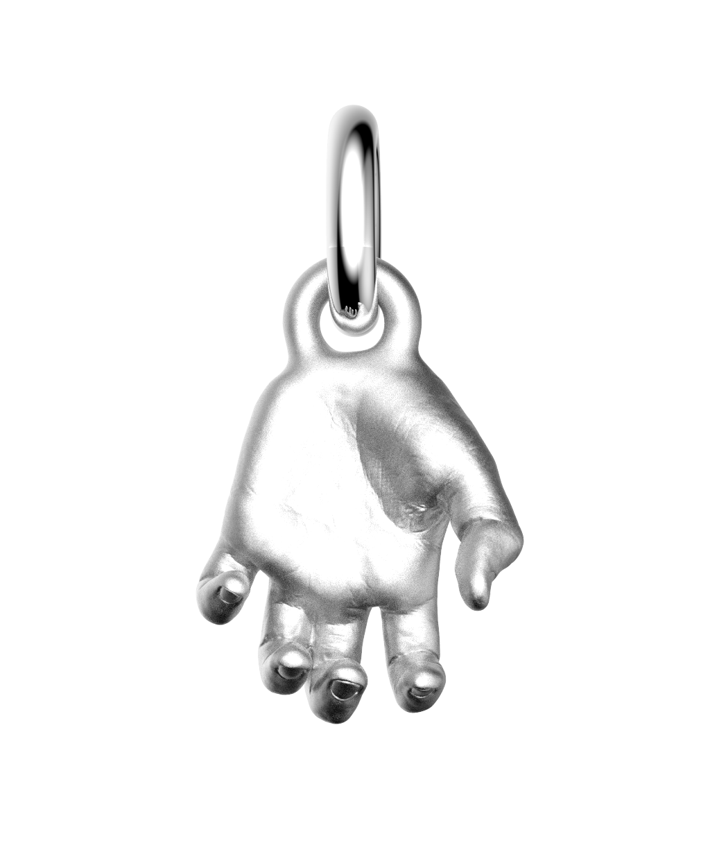 Silver Hand Pendant